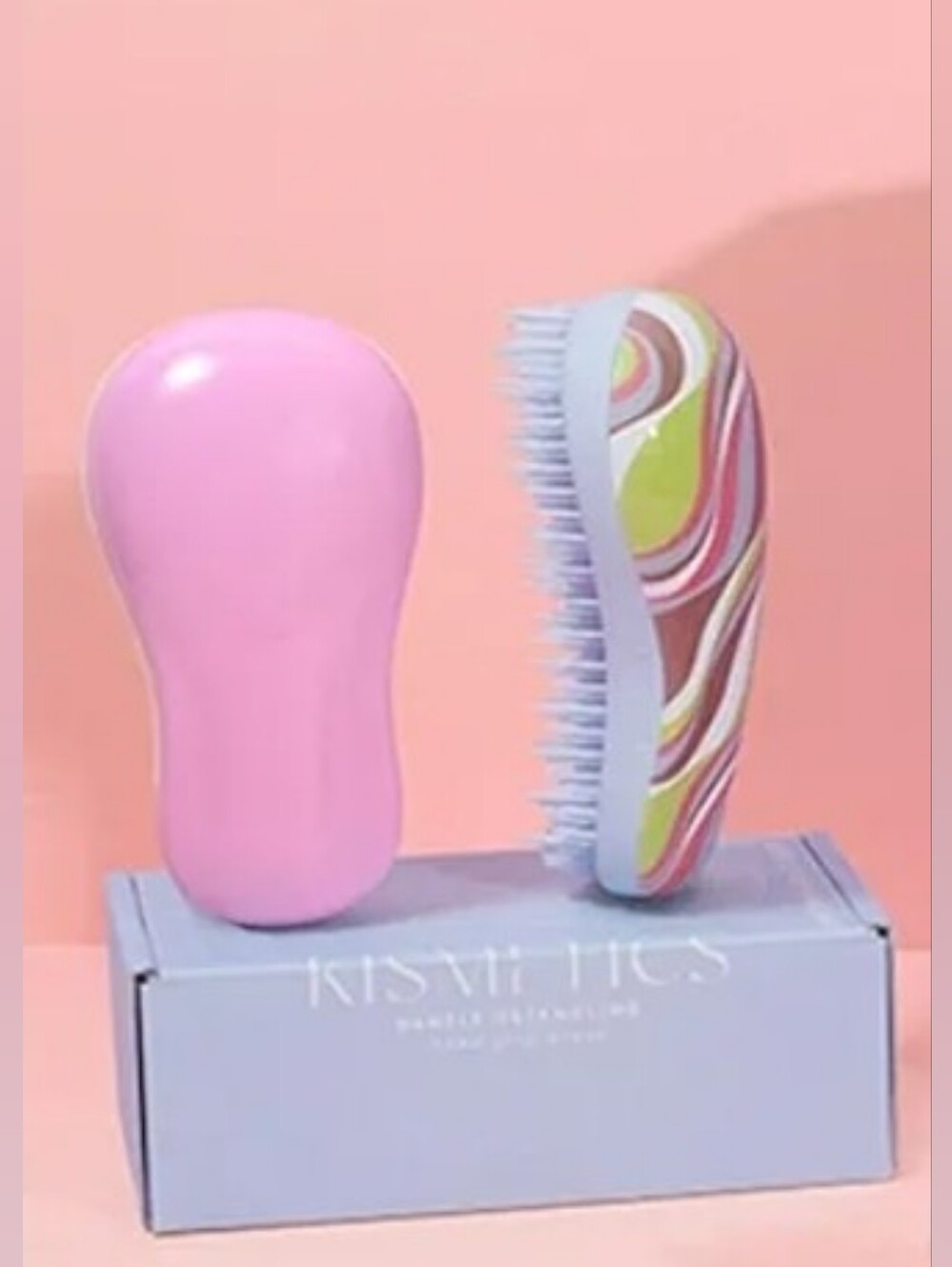 Kismetics Gentle Detangling Hand Grip Brush. 1 Brush